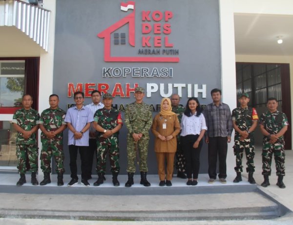 Kunjungi KDKMP Barenglor, Dandim 0723/Klaten Ikuti Vicon Bersama Wapang TNI